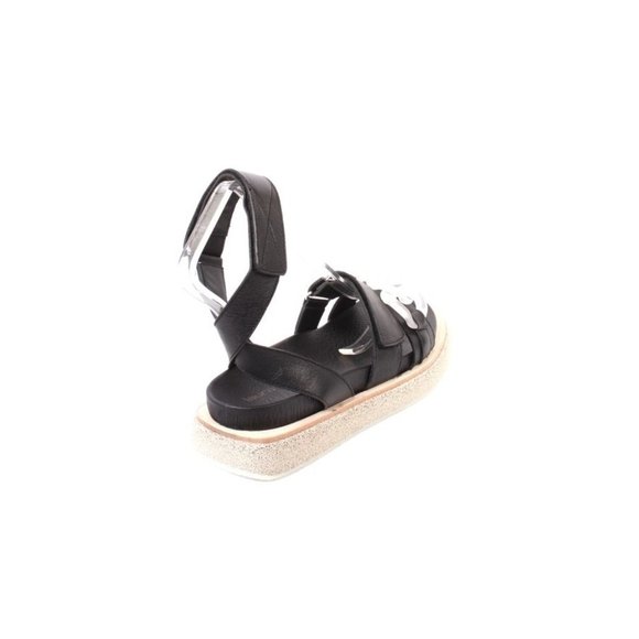 Laura Bellariva 7823 Black Leather Platform Strappy Sandals - Picture 4 of 8